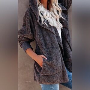 NWT HEM & THREAD THE COZIEST YET POCKETED CARDI - STEEL GREY 🩶, OS, BNWTB
